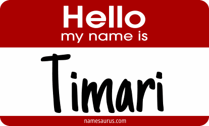 Hello my name is Timari png download