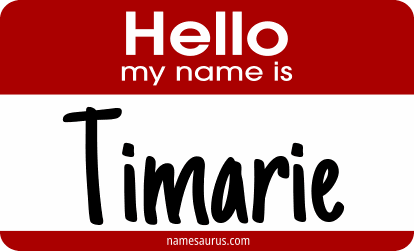 Hello my name is Timarie png download