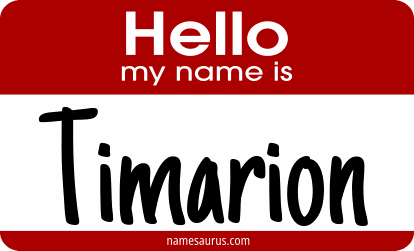 Hello my name is Timarion png download