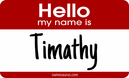 Hello my name is Timathy png download