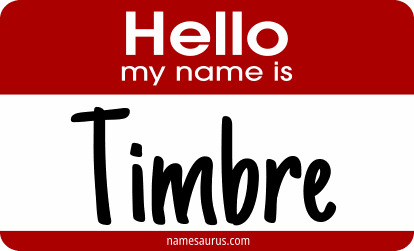 Hello my name is Timbre png download