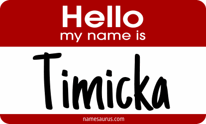 Hello my name is Timicka png download