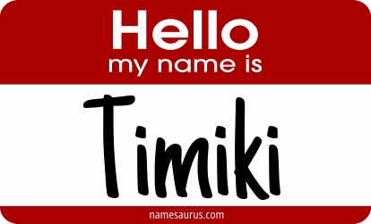 Hello my name is Timiki png download