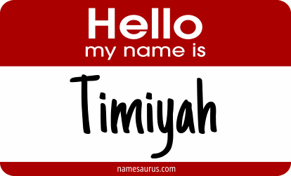 Hello my name is Timiyah png download
