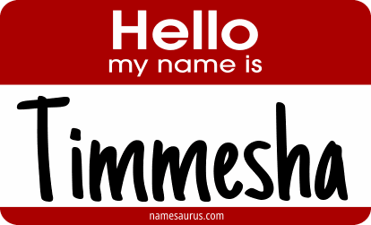 Hello my name is Timmesha png download