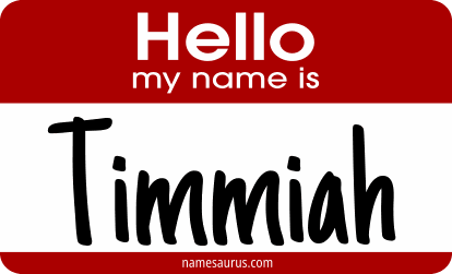 Hello my name is Timmiah png download