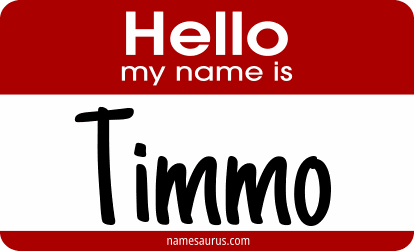 Hello my name is Timmo png download