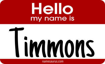 Hello my name is Timmons png download
