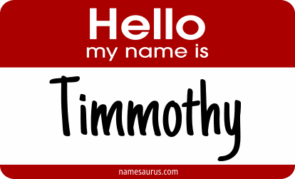 Hello my name is Timmothy png download