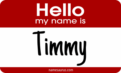 Hello my name is Timmy png download