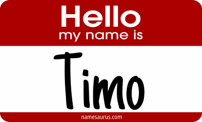 Hello my name is Timo png download