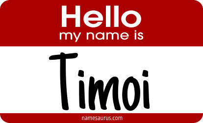 Hello my name is Timoi png download
