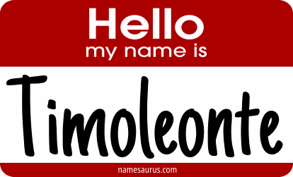 Hello my name is Timoleonte png download
