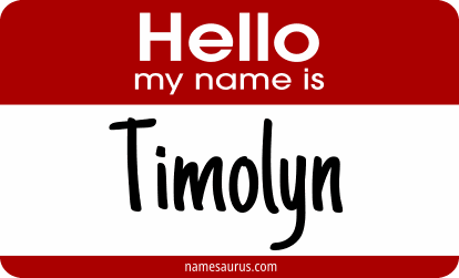 Hello my name is Timolyn png download