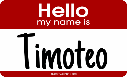 Hello my name is Timoteo png download