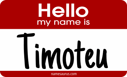 Hello my name is Timoteu png download