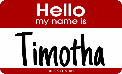 Hello my name is Timotha png download