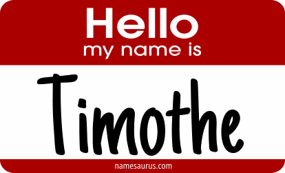 Hello my name is Timothe png download