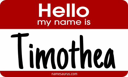 Hello my name is Timothea png download