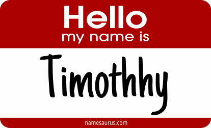 Hello my name is Timothhy png download