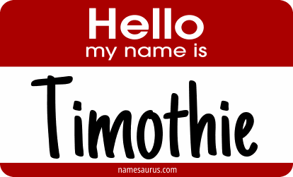Hello my name is Timothie png download