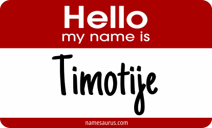 Hello my name is Timotije png download