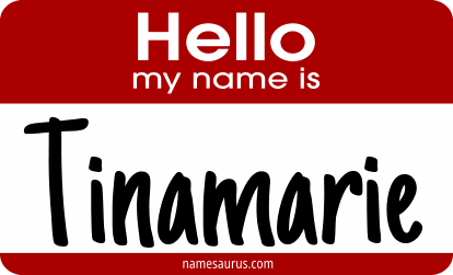 Hello my name is Tinamarie png download