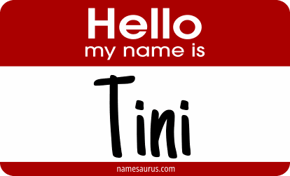 Hello my name is Tini png download