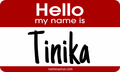 Hello my name is Tinika png download