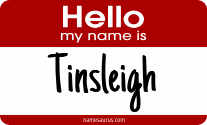 Hello my name is Tinsleigh png download