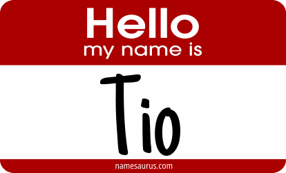 Hello my name is Tio png download