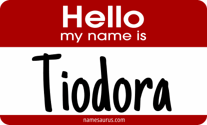 Hello my name is Tiodora png download