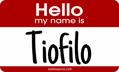 Hello my name is Tiofilo png download