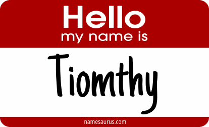 Hello my name is Tiomthy png download