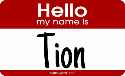 Hello my name is Tion png download