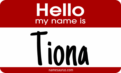 Hello my name is Tiona png download