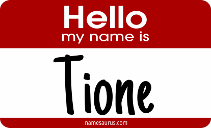 Hello my name is Tione png download
