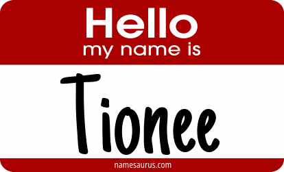 Hello my name is Tionee png download