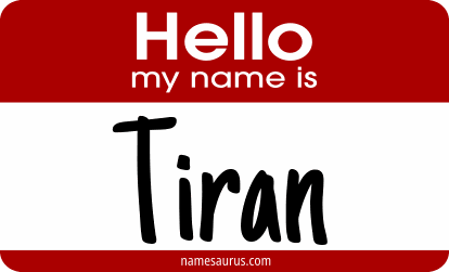 Hello my name is Tiran png download