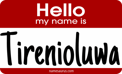 Hello my name is Tirenioluwa png download
