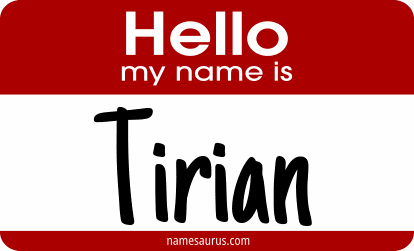 Hello my name is Tirian png download