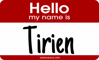 Hello my name is Tirien png download