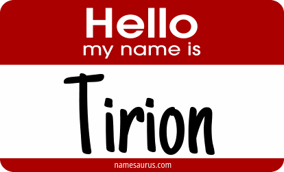 Hello my name is Tirion png download