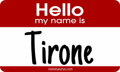 Hello my name is Tirone png download