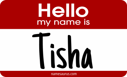 Hello my name is Tisha png download
