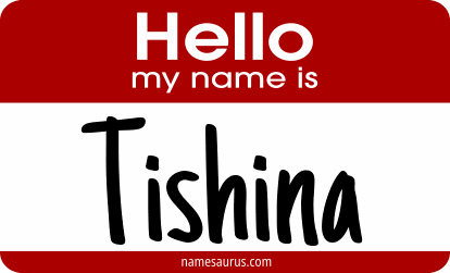 Hello my name is Tishina png download