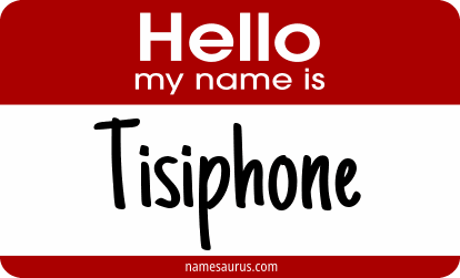 Hello my name is Tisiphone png download