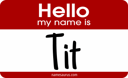 Hello my name is Tit png download