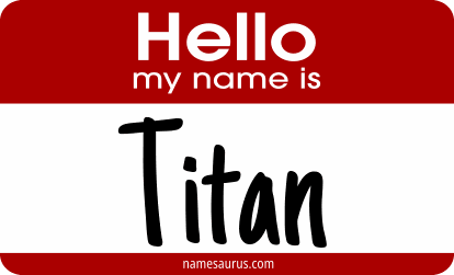 Hello my name is Titan png download