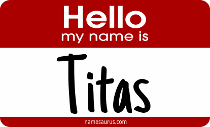 Hello my name is Titas png download